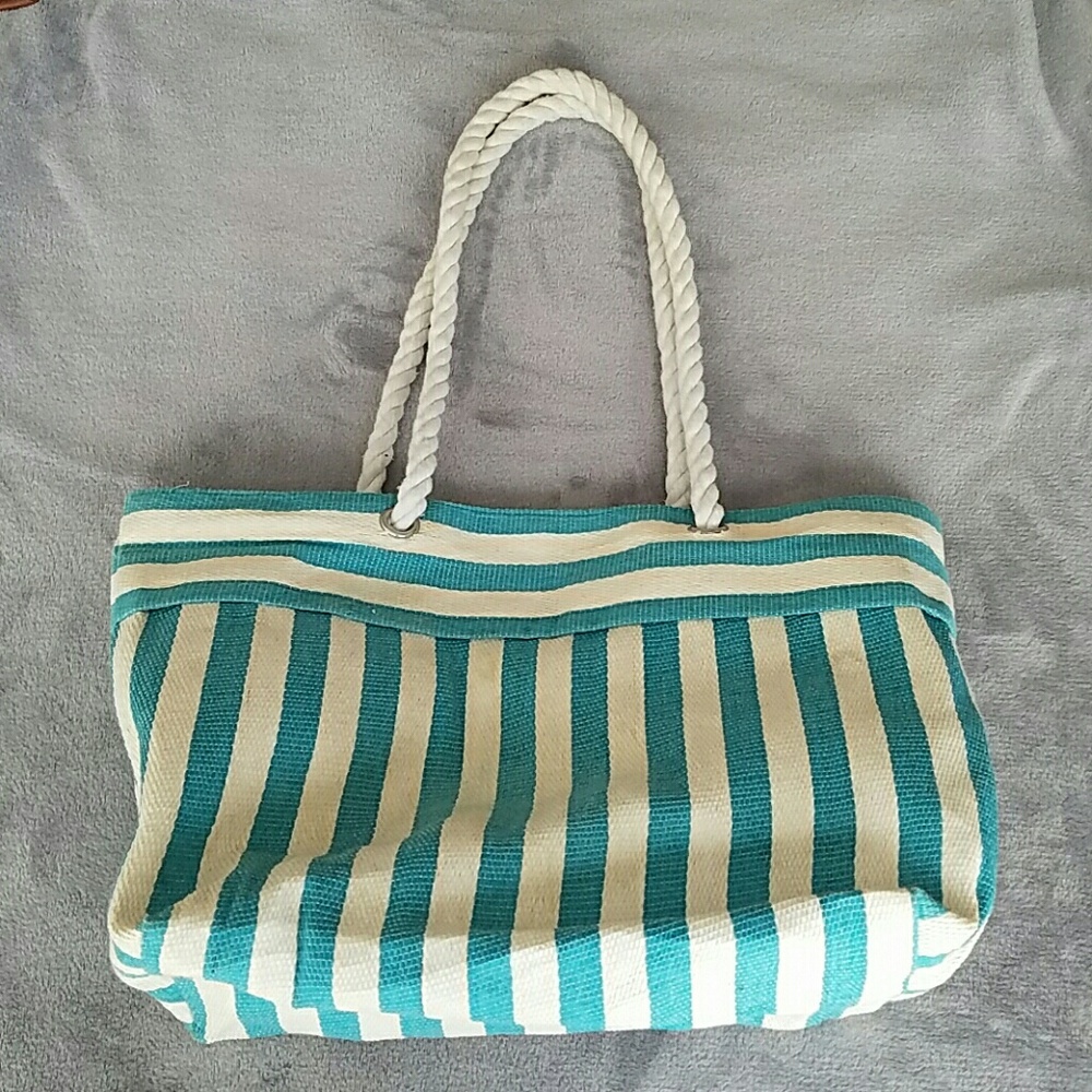 Nordstrom striped beach bag